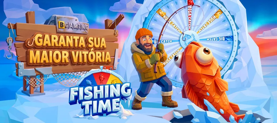 Banner do jogo Fishing Time, da BGaming, no catálogo da TopX