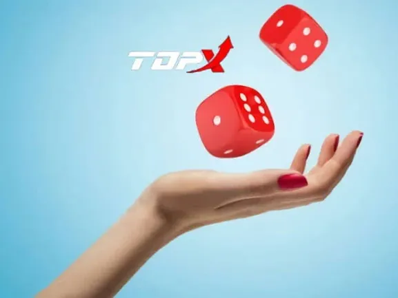 Dados no ar sobre fundo claro, ilustração sobre limites de sessão na TopX